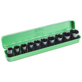 10 Piece 1/2 Inch Drive SAE Impact Socket Set - 58142